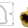 NUDO DE TRANSMISION TOMA DE FUERZA cardan tubo exterior triangular 435 mm