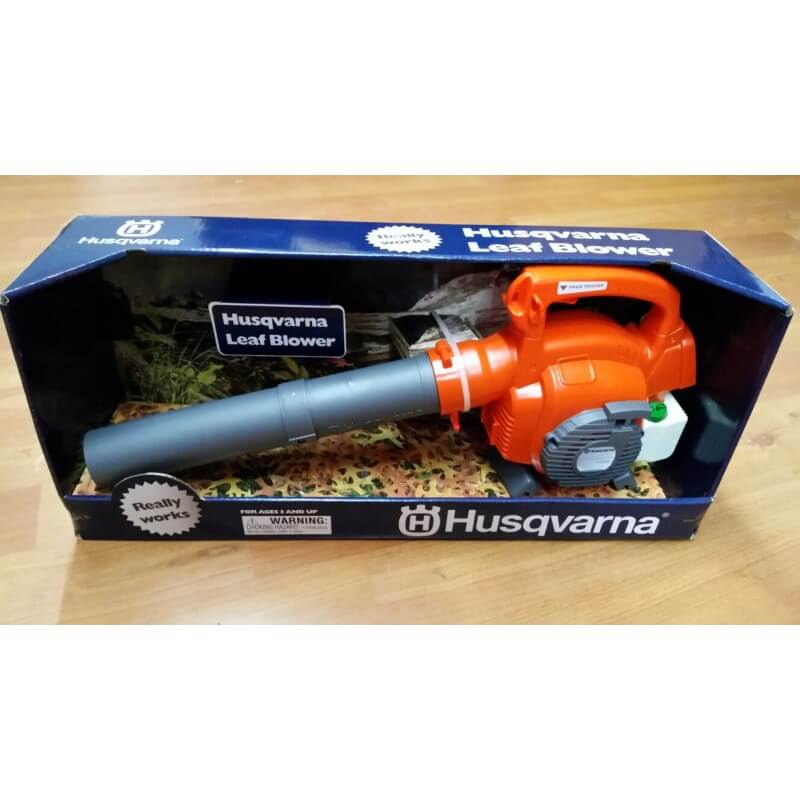  Husqvarna 125B - Juego de juguete para niños, soplador de hojas  y motosierra con batería : Patio, Césped y Jardín